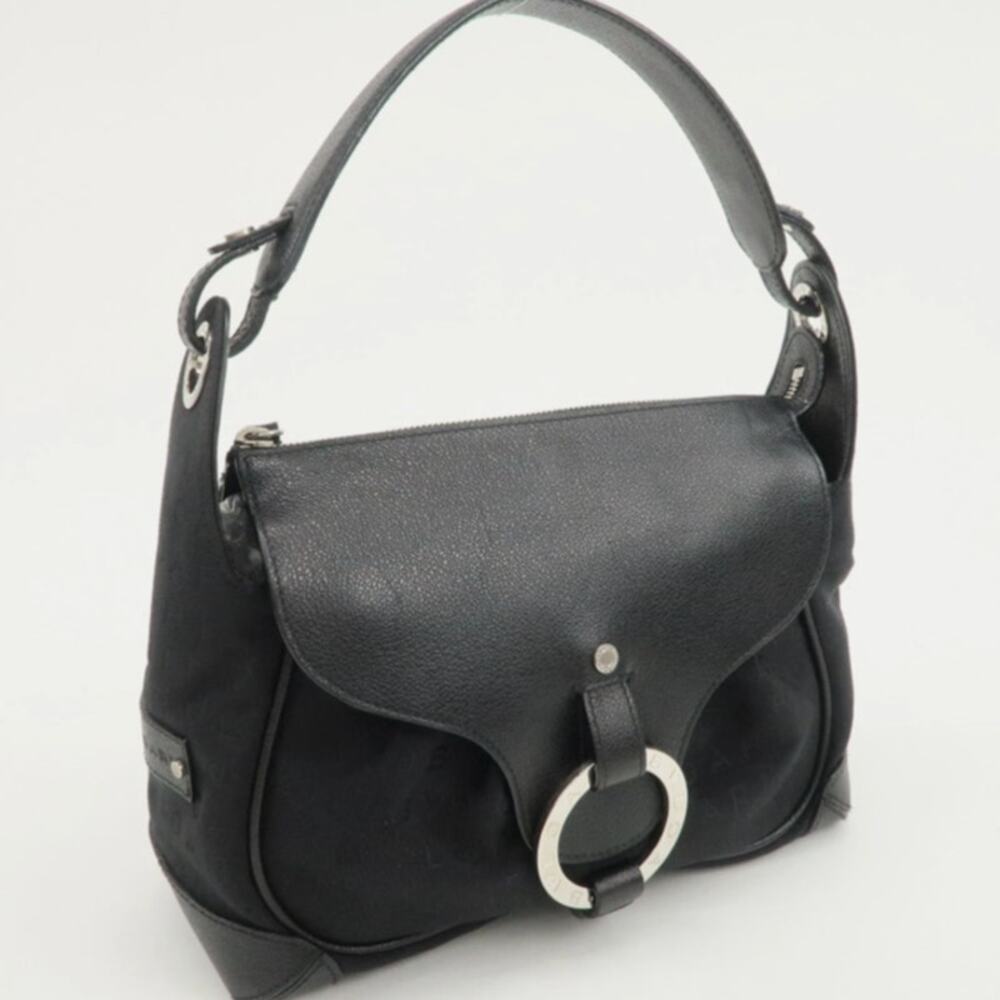 💎✨AUTHENTIC✨💎BVLGARI Logo Mani Black Handbag - Picture 2 of 15